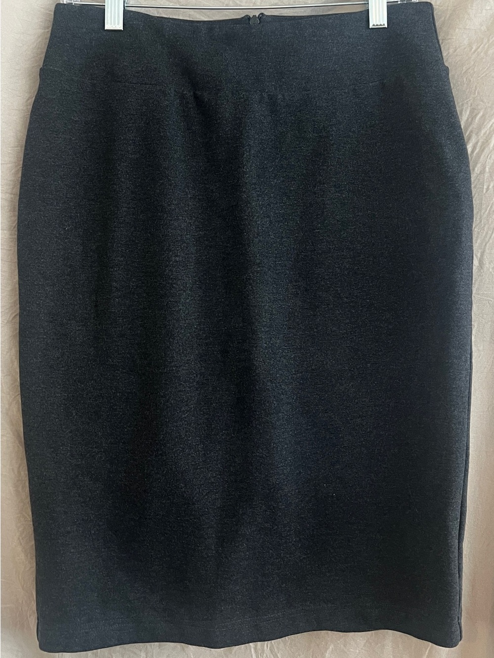 Betabrand Dark Grey Pencil Skirt - Sleek Tailored Fit